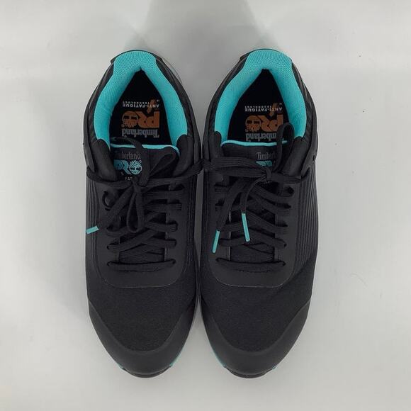 Timberland PRO Size 7.5 Black/Blue Drivetrain Work Sneaker Composite Toe G23-3 - Picture 7 of 9